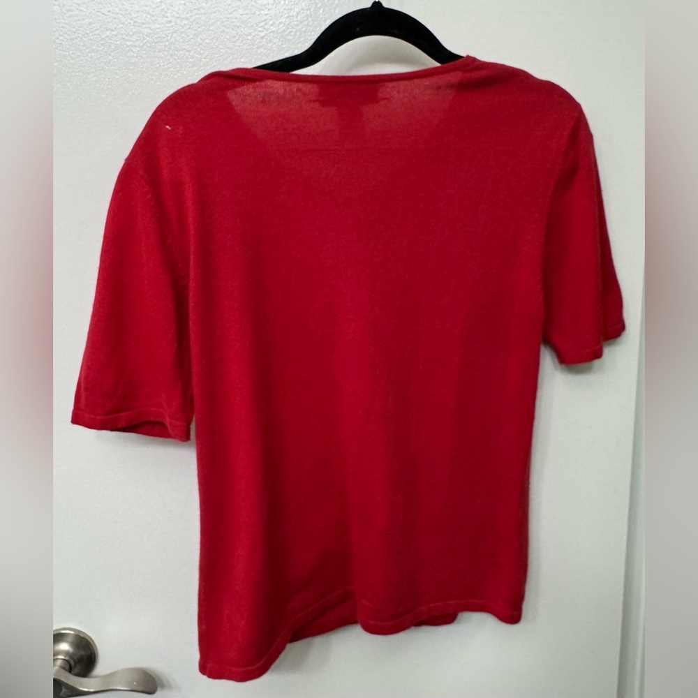 Pendleton Diamond Beaded Pattern Silk Cashmere Kn… - image 2